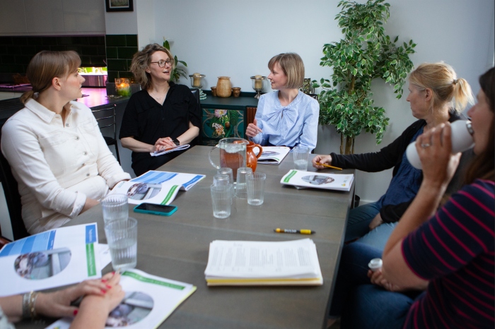 People talking about sustainability