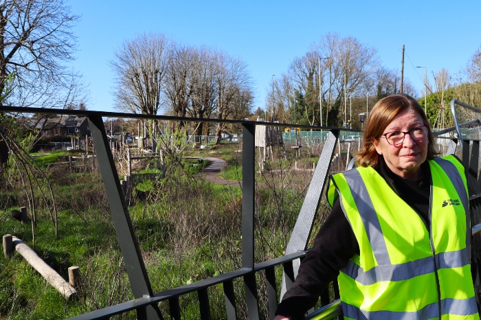 Cllr Sarah Nelmes by Ebury Play Area