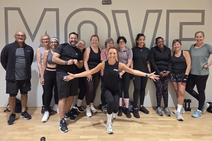 People at exercise class